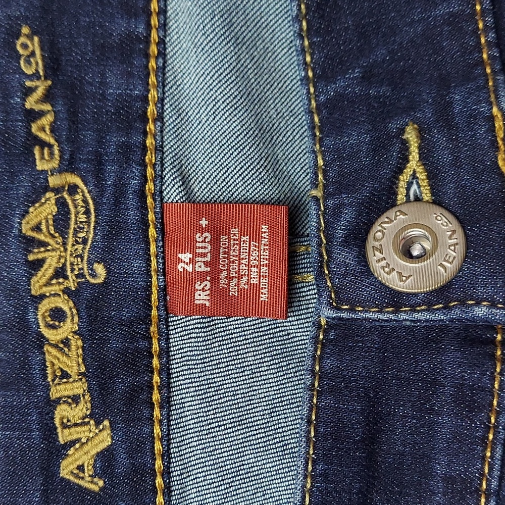 Arizona Jean Company Stretchy Boot Cut Flared Jeans, Size 24 Juniors, Like New - Picture 4 of 9